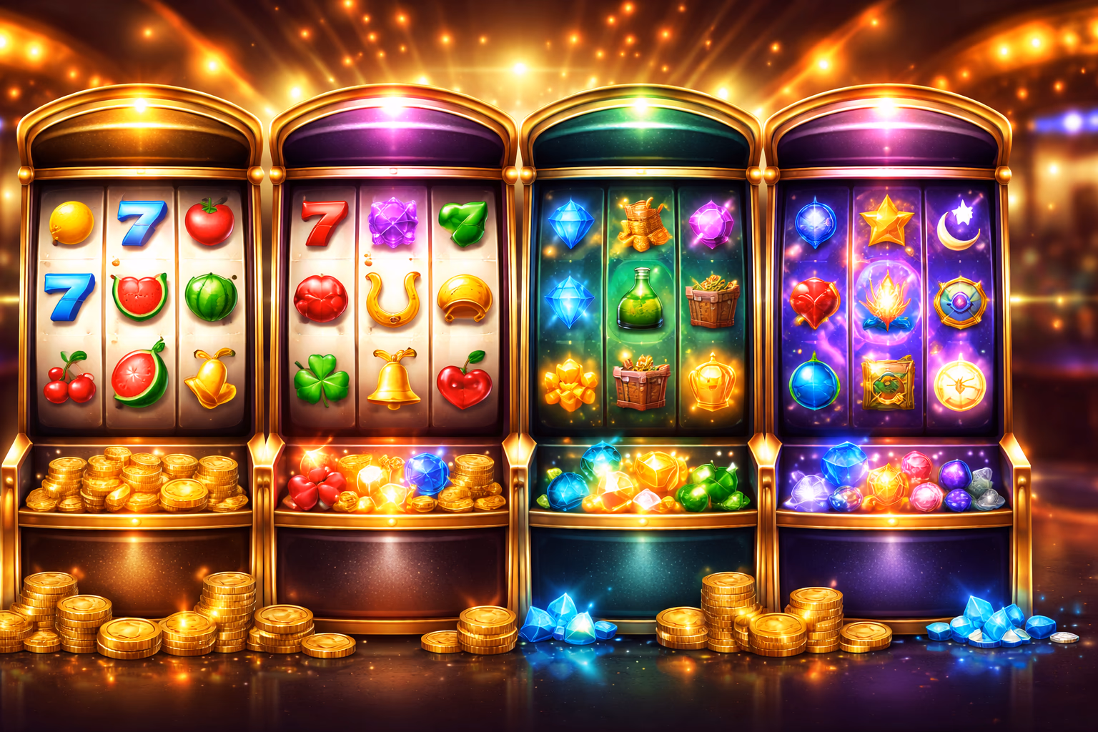 Tragamonedas destacadas y categorías de carretes PlayUZU